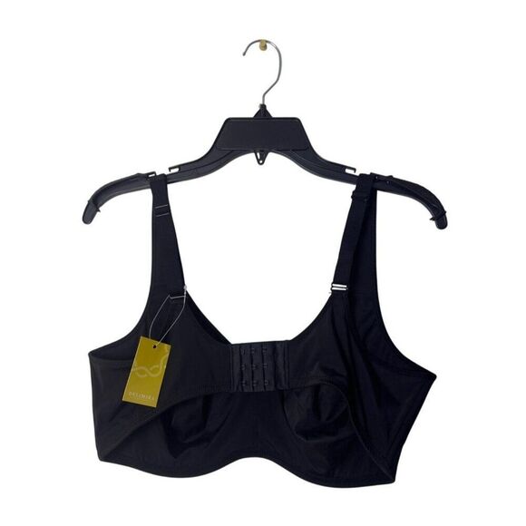 Delimira Full Coverage Underwired Bra Black 40DD Adjustable Straps - Picture 2 of 6